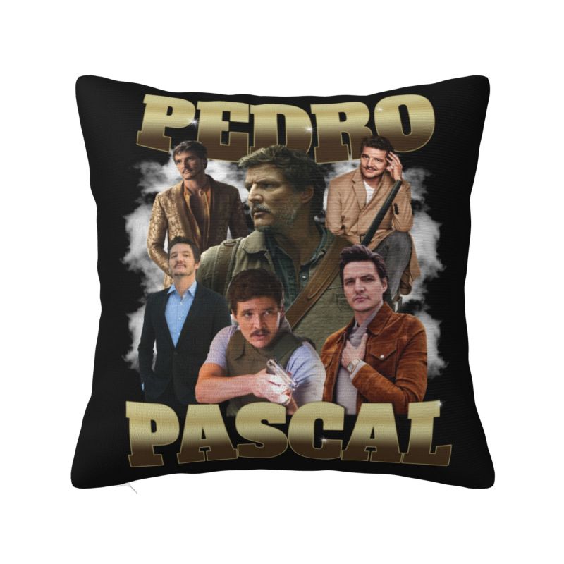 Vintage Bootleg Pedro Pascal Cushion Cover x cm Polyester Velvet Throw Pillow Case For Sofa Chair Home Decoration Pillowslip