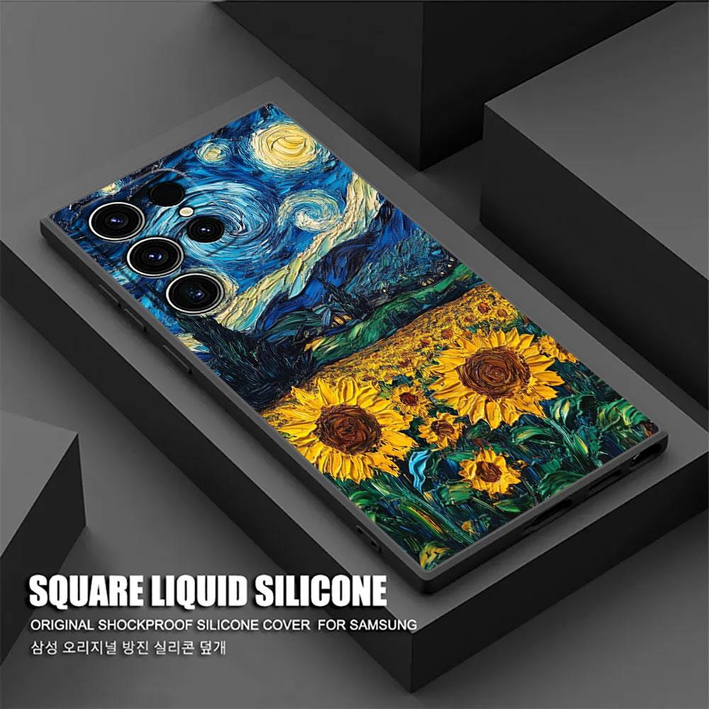 Interessante Custodia Arte di Van Gogh S26Ultra per Samsung Galaxy S26 S25 S24 S23 S20 S21 FE S22 Ultra S26 Plus 5G Custodia Morbida per Telefono