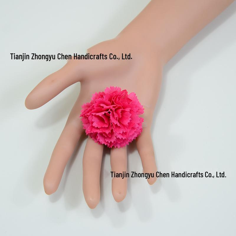 Small 5cm Carnation Flower Wreath Pendant DIY Material Pack - Festival Decoration