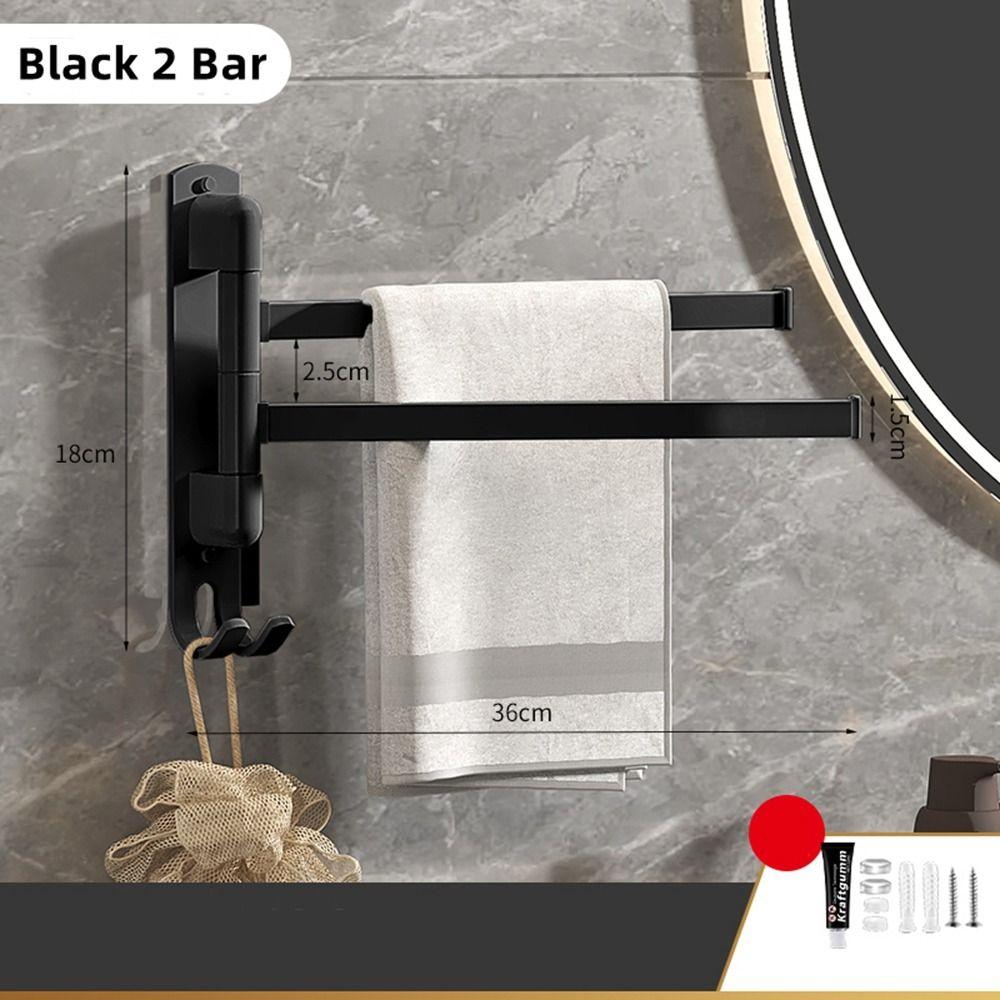 Steel Folding Kitchen Shelf With Hook Wall Mounted Towel Bars Hanger Towel Rack Towel Holder