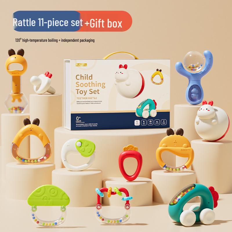 Infant Educational Teether Rattle for 0-6 Months