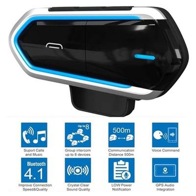 B35 Motorcycle Riders Helmet Intercom Bluetooth-compatible 4.1 Headset Interphone Audio Kit