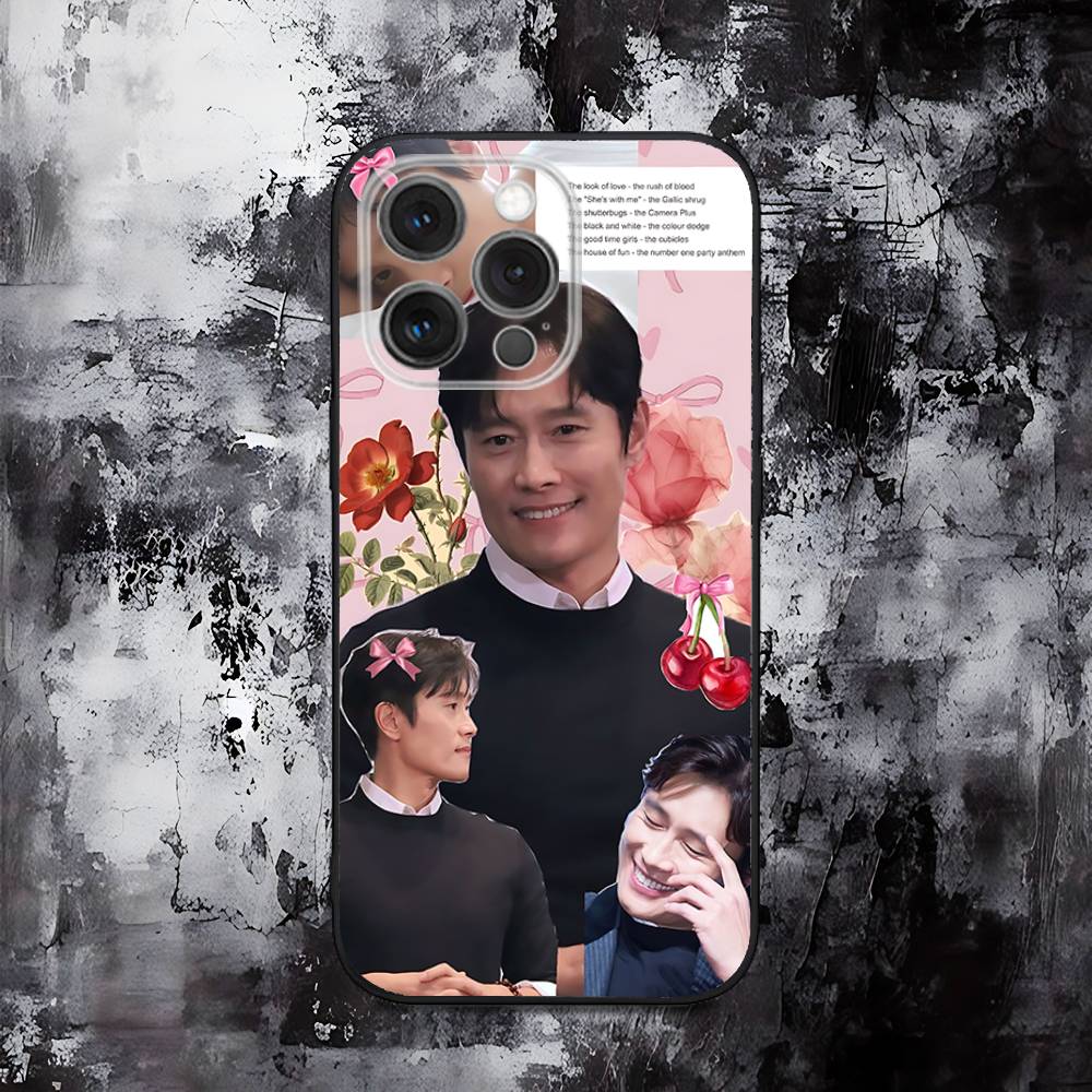 Lee B-Byung H-Hun Handyhülle Für iPhone 16,15,14,13,12,11,Pro,Max,Plus,X,XS,SE,E,Mini,Weiche Silikon Schwarz Hülle