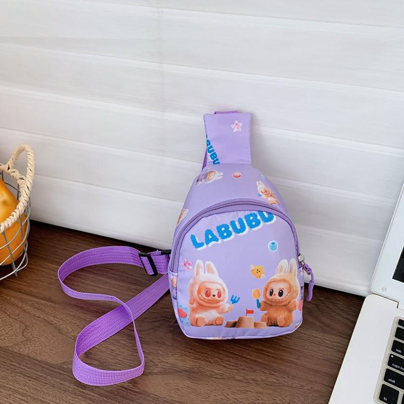Tecknad Crossbody Bröstväska för Flickor: Nytt modernt myntfodral
