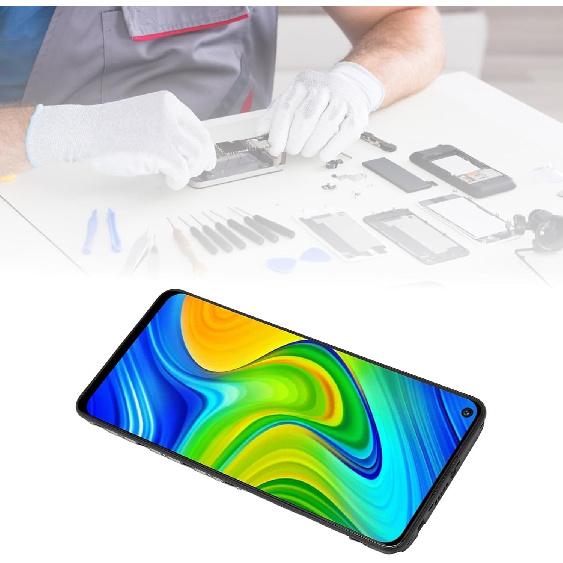 LCD Screen Replacement for Redmi Note 9 and for Redmi 10X 4G, 6.53 Inch Touch Screen Digitizer Assembly Kit with Frame and Repair Tools