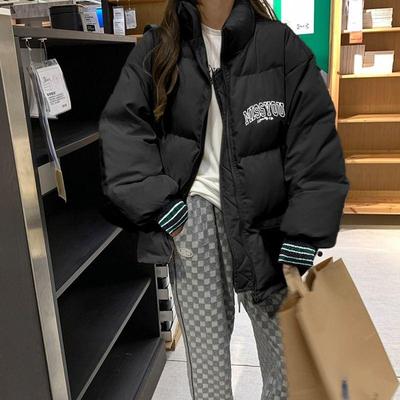 Winter Thick Bread Coat for Women, Oversize Korean Style Jacket Cotton Clothes for Students