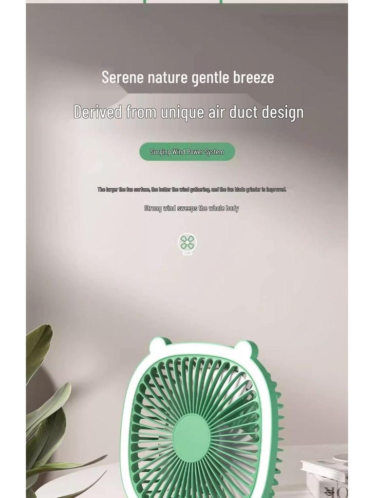 Dual-Use Mini Portable USB Fan for Home & Dorm - Desktop & Hanging
