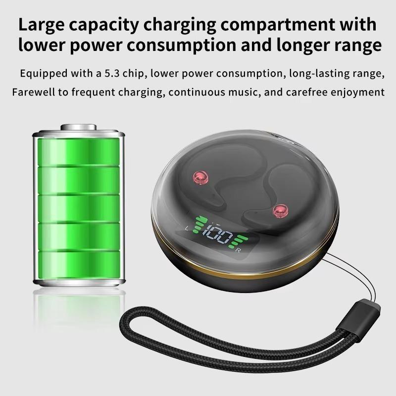 Invisible Sleep Earbuds Wireless Bluetooth 5.3 Earphones Active Noise Cancellation Waterproof Headsets Stereo Sound Headphones