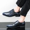 Herren Klassische Formelle Schuhe mit Doppelschichtleder Schnürschuhe Business Büro Derby Schuhe Herren Bankett Gesellschaftsschuhe Größe 38-46