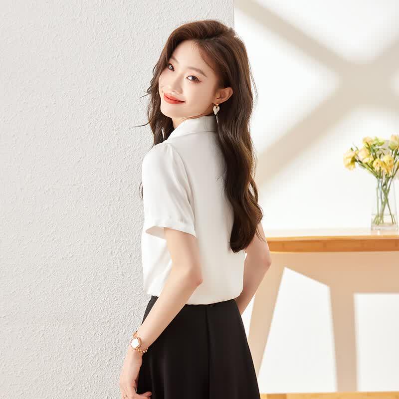 Women's Chiffon Short Sleeve Shirt