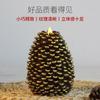 LED Pine Cone Candles Battery Operated Paraffin Pinecone Candles Remote Control Festive Christmas Thanksgiving Decor For Shelf