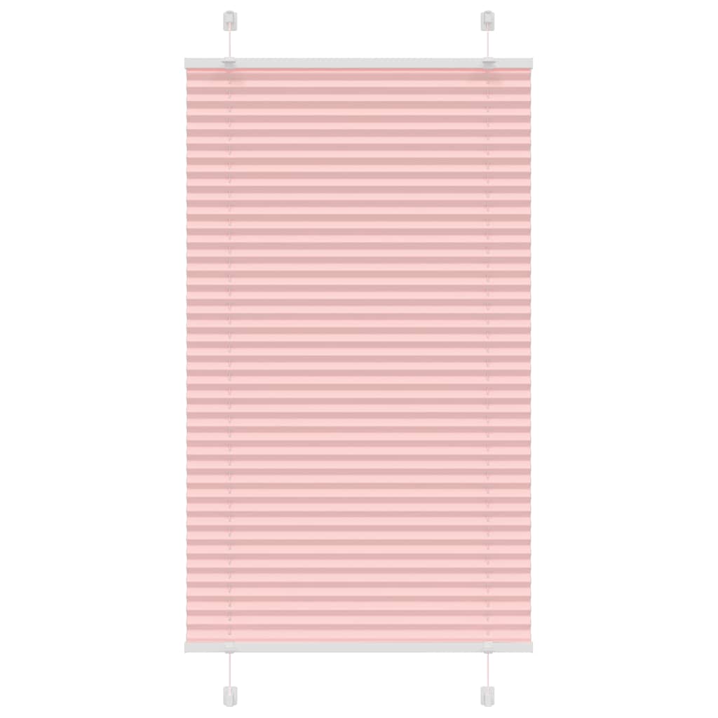 Pink Pleated Blind 75X100 Cm Fabric Width 74.4 Cm