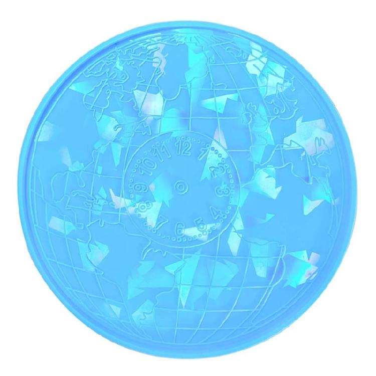 Holographic Earth Clocks Mold DIY Clock Pendant Silicone Mold for Beginners