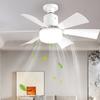 Screw In Ceiling Fan In Light Socket with Remote Ceiling Fan with Light with Extender & 6 Blades for Bedroom Kitchen Living Room