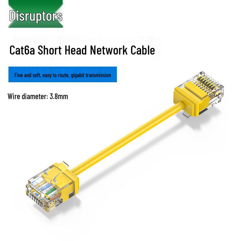 Splitter Corto Cat6 Rame Puro Non Schermato Ultra-sottile 3,8mm Cavo Rotondo Cablaggio Armadio