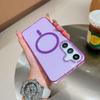 For Samsung Galaxy S25 Ultra Magnetic Case Clear Glitter Shockproof PC Phone Back Cover
