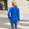 Women's Fall Casual Long Sleeve Top Crew Neck Pleated Loose Fit Fashion Daily Wear Tunic Blouse