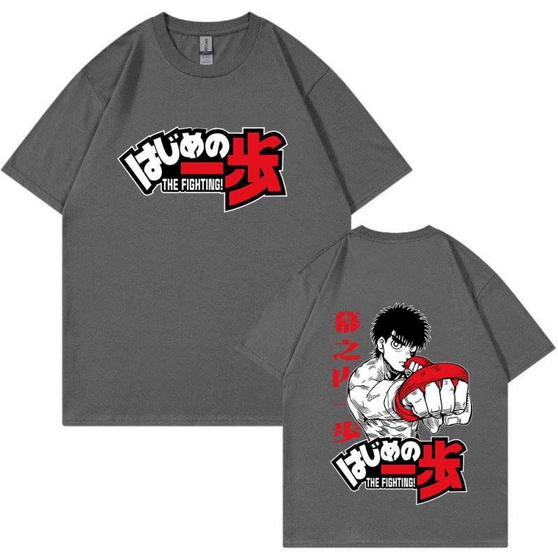 Tricou Anime Hajime No Ippo Kamogawa Box pentru gimnastică Manga Makunouchi Takamura Fighting KGB Print T-shirt cu mânecă scurtă