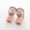 0-2 Jahre Baby Jungen Mädchen Winter Warme Lauflernschuhe Kleinkinder Verdickte Schlaufe Warme Kuschelsocken Weiche Sohle Rutschfeste Schuhe