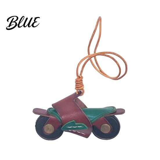 Eye-catching Bag Ornament Motorcycle Pendant Faux Leather Mini Backpack Charm