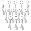 12pcs Fashionable Design Mini Sports Keychain Badminton Racket Keychain  Purse Decoration