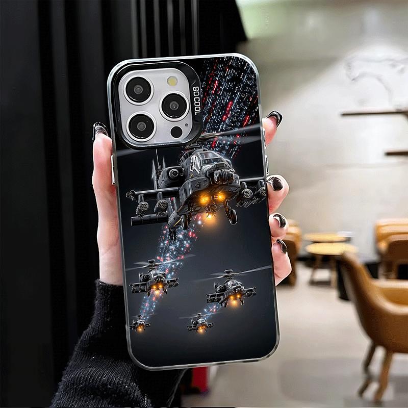Aircraft Helicopter Formation Soft Phone Case for iPhone 15 16 17 Pro Max 17Air 16E 14 Plus 13 12 Mini Shockproof Cover Back She