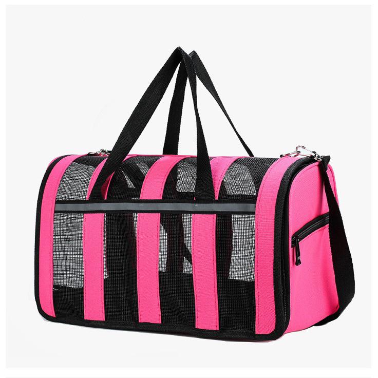 Breathable Mesh Crossbody Pet Backpack for Dogs & Cats