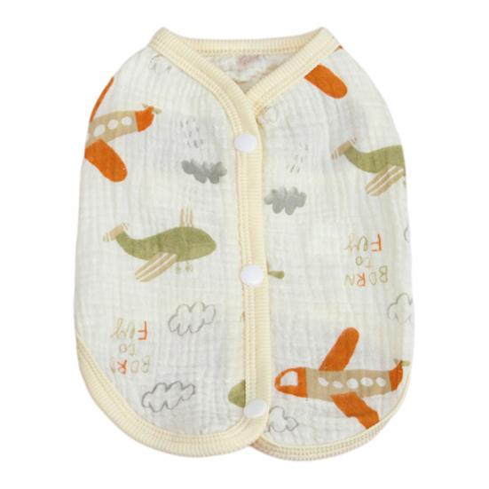 Haustier Ärmelloses Shirt Frühling Sommer Cartoon Wal Flugzeug Druck Haustier Tanktop Kleine Hunde Katzen Atmungsaktive Baumwollkleidung Kostüm Outfit Bekleidung