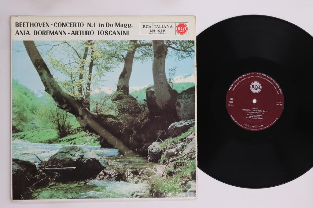 LP Record ANIA DORFMANN, ARTURO TOSCANINI, NB - Beethoven Concerto N1 In Do Magg  O LM1039 RCA ITALIANA Italy Classical Used