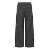 Unisex Streetwear Cargo Pants Wide Leg Straight Fit Cotton Blend Workwear Trousers Gray