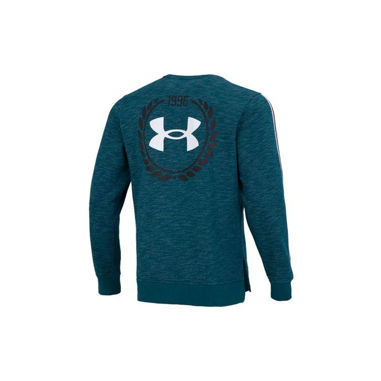 Under Armour Essential Heritage Fleece Crew Neck Sweatshirt Men Tops Green 1373814-716
