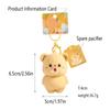 Cute Silicone Cartoon Bear Bubble Blowing Key Chain Stress Relief Animal Gift for Children's Day