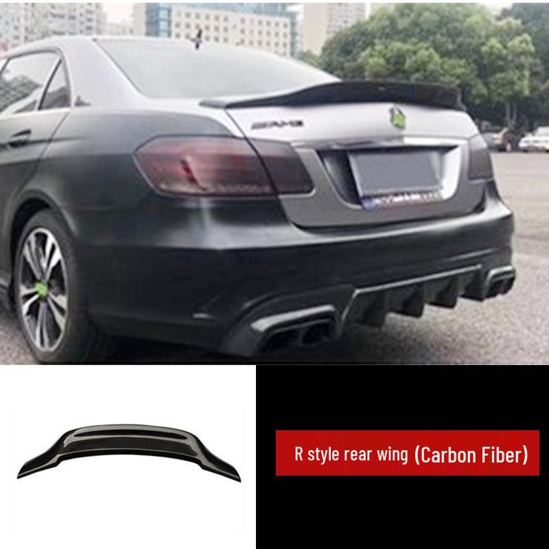 Mercedes-Benz E-Class W212 E63 Carbon Fiber Body Kit: Front & Rear Bumpers, Front Lip, Side Skirts, Rear Lip, Tail Wing, Hood.