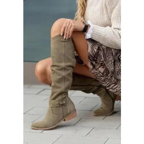 Women Ankle Boots Winter Low Heels Round  Plus Size Casual  Shoes Faux Suede Female Low Boots Free Shipping Chelsea Boots 20024