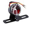 Motorrad Rücklichter Bremslicht Retro Stil Modifikation Universal DC12V mit Kennzeichen