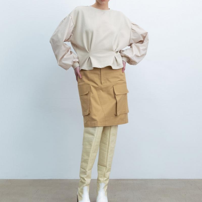 Cluto Boogie Skirt Beige