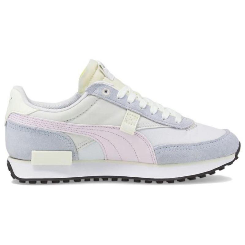 Puma Future Rider Unisex Low Casual Shoes Grey Pink White 383148-07