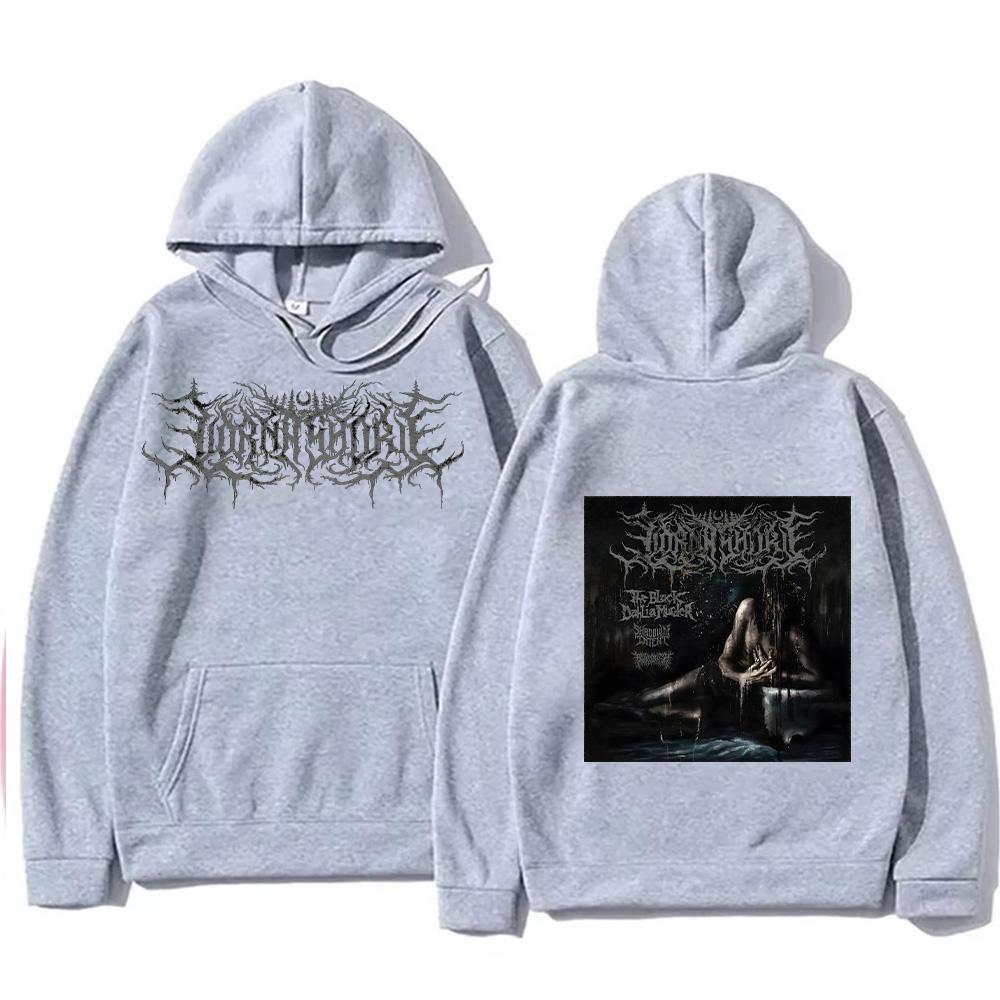 Lorna Shore IFTEFWM Cover Pulover Hanorac cu Glugă Bărbați Femei Vintage Metal Streetwear cu Buzunar Pulovere Largi Casual