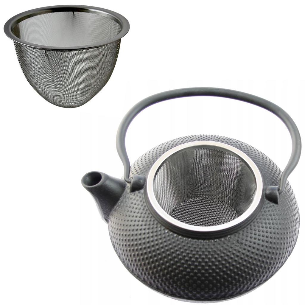 CAST IRON KETTLE 1.5 L TEA INFuser with Strainer + Warmer