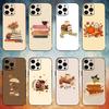 Autumn Leaves Coffee Book Phone Case For iPhone17,16,15,14,13,12,11 Plus,Pro Max Soft Black Cover