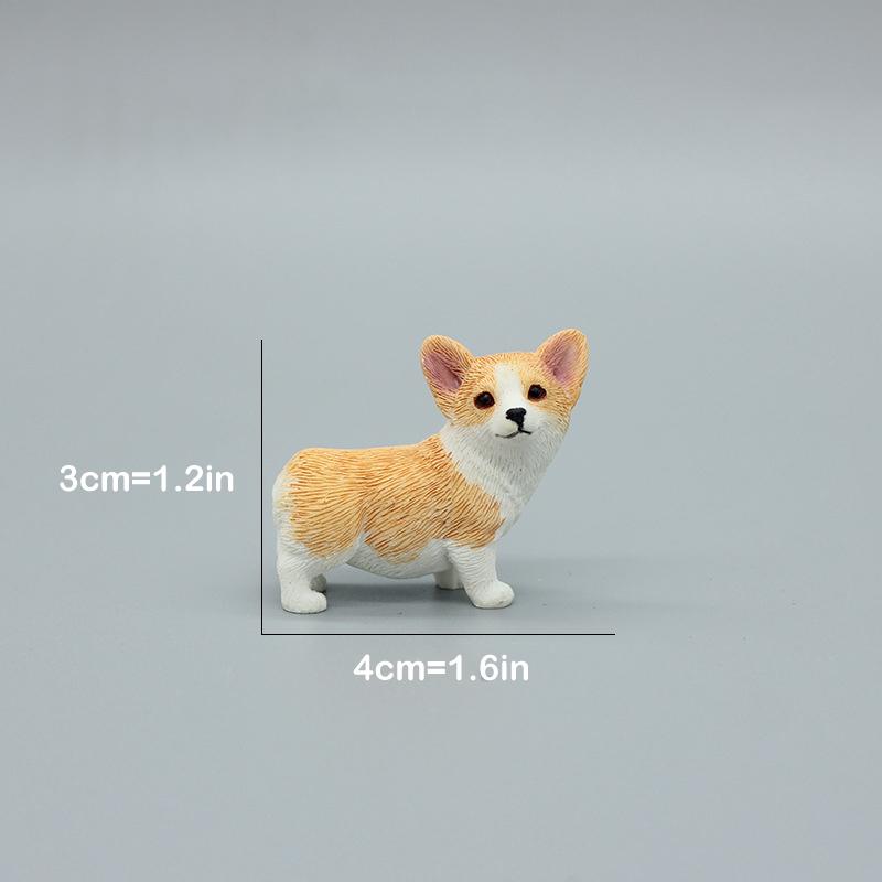 Simulation Corgi Hund Auto Armaturenbrett Dekoration Niedlicher Hund Auto Armaturenbrett Dekoration Ornament Harz Hund Figur Heim Büro Deko