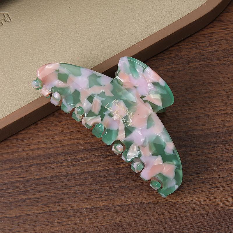 Acetate Large Hairpin Personalized Back Head Ponytail Disc Hair Shark Clip Headgear Fashionable Versatile Grab Clip Hair Accessories