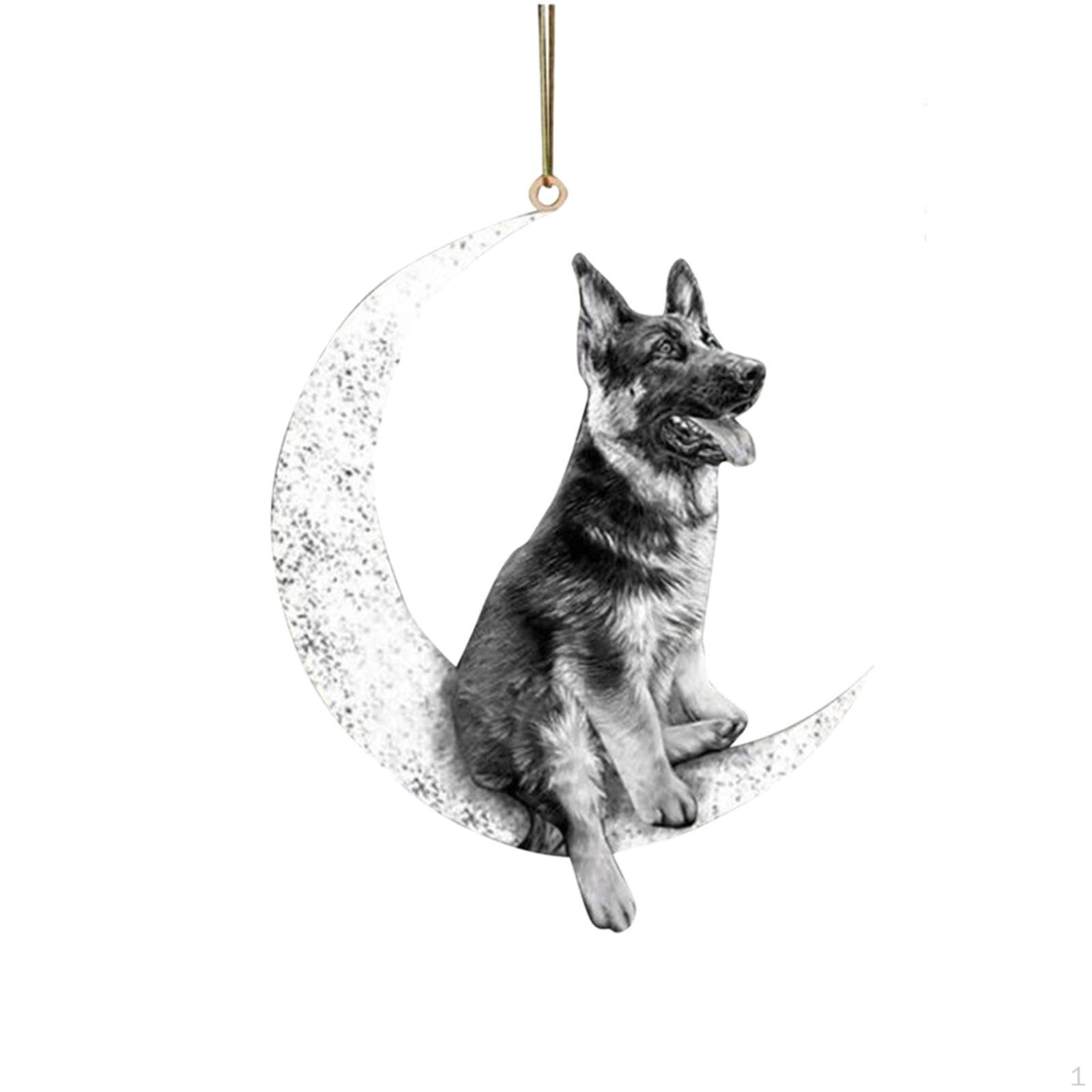 

Рождественский питомец собака подвесной орнамент на окно акриловый для гостиных многофункциональный с шнурком Style B