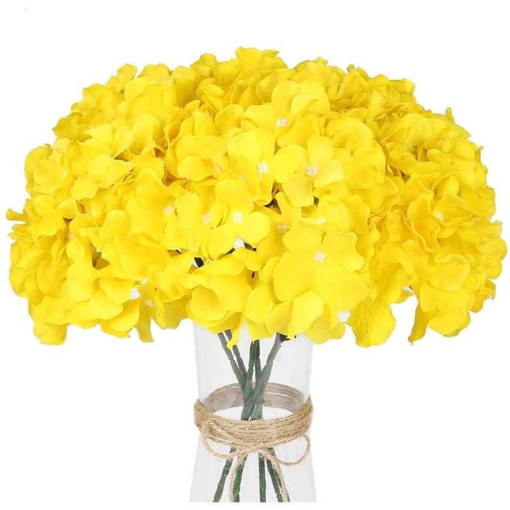Dyed Edged Fake Flower Ball With Stem Simulation Flowers Artificial Flowers  Valentine's Day Gift