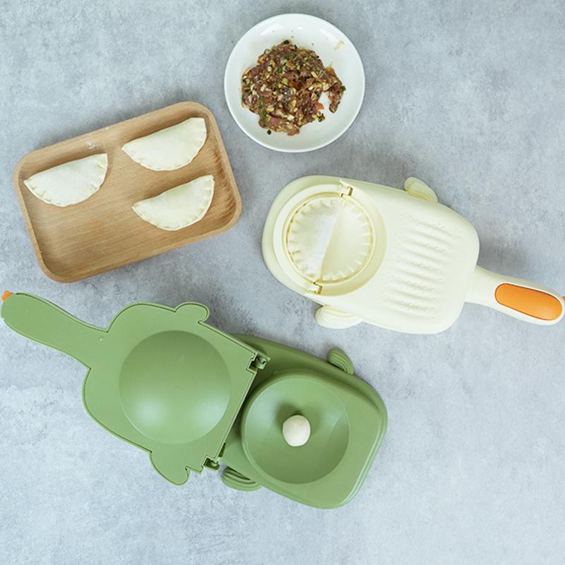 3 In 1 Dumplings Maker,Multifunctional Manual Dumpling Skin Presser,Dumpling Mold Tool,Making and Pressing Dumpling Skin Machine for Kitchen
