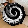 1PC Music Notes Piano Keys Umbrella-8-Rib Reinforced, Automatic Open, Lightweight & Durable, Cute Fashion Accessory for Outdoor-W128