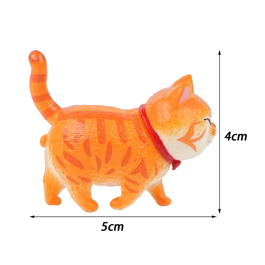 Set of Miniature Cat Cute Cat Figurines with Turning Perfect for Tabletop Office Car or As a Gift 18-Piece Figurines, Heads, Decor, Supplies,