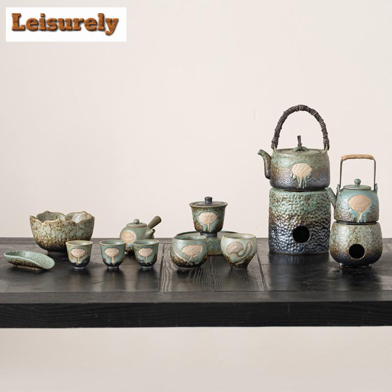 Lithophyte Lotus Kiln Change Zvedací trámový hrnec Okolní sporák Na vaření čaje Domácnost Čaj Ohřívač vařič Varná konvice na vodu