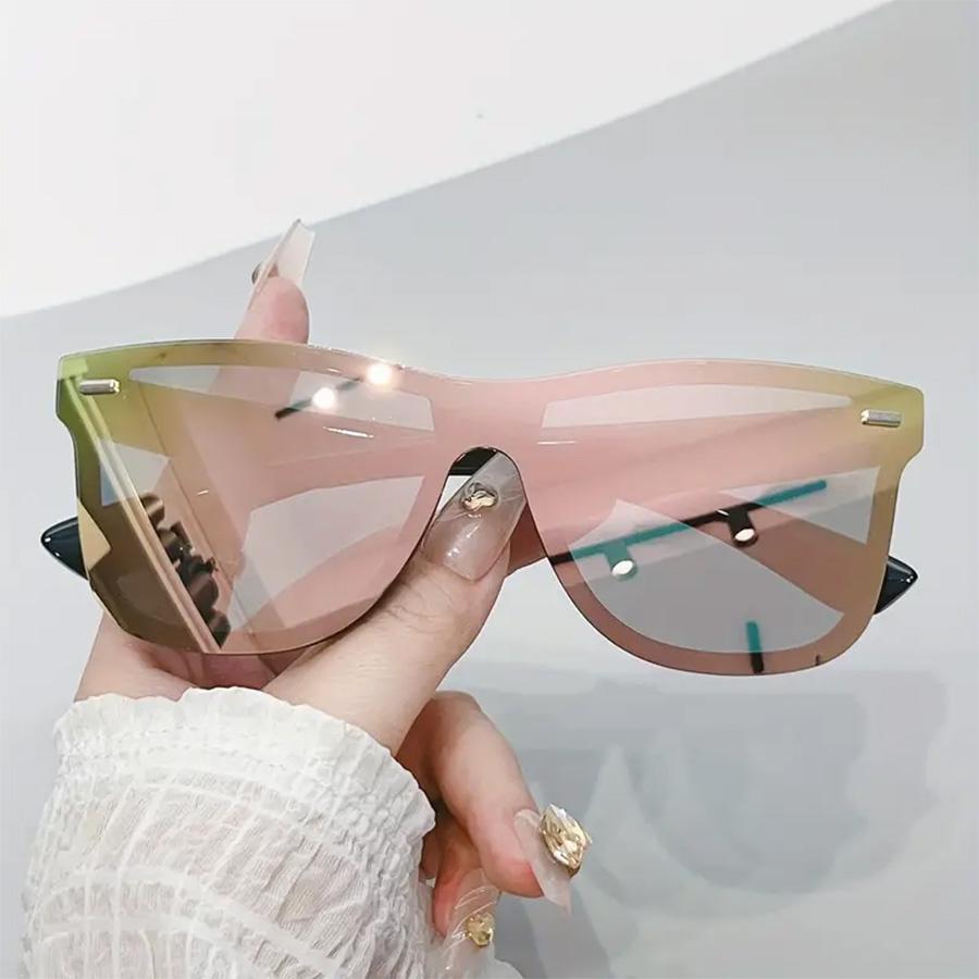 New Fashionable Sunglasses All-In-One Trendy Personalized Glasses Rimless Sunglasses for Men and Women