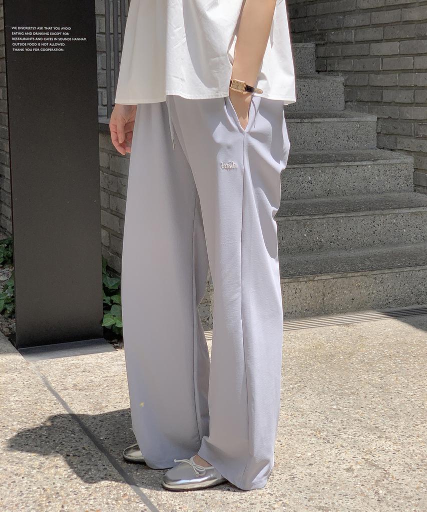 Luseupeulodeogteu Air Touch Wide Fit Pants (Wide Fit) _ Ash Gray